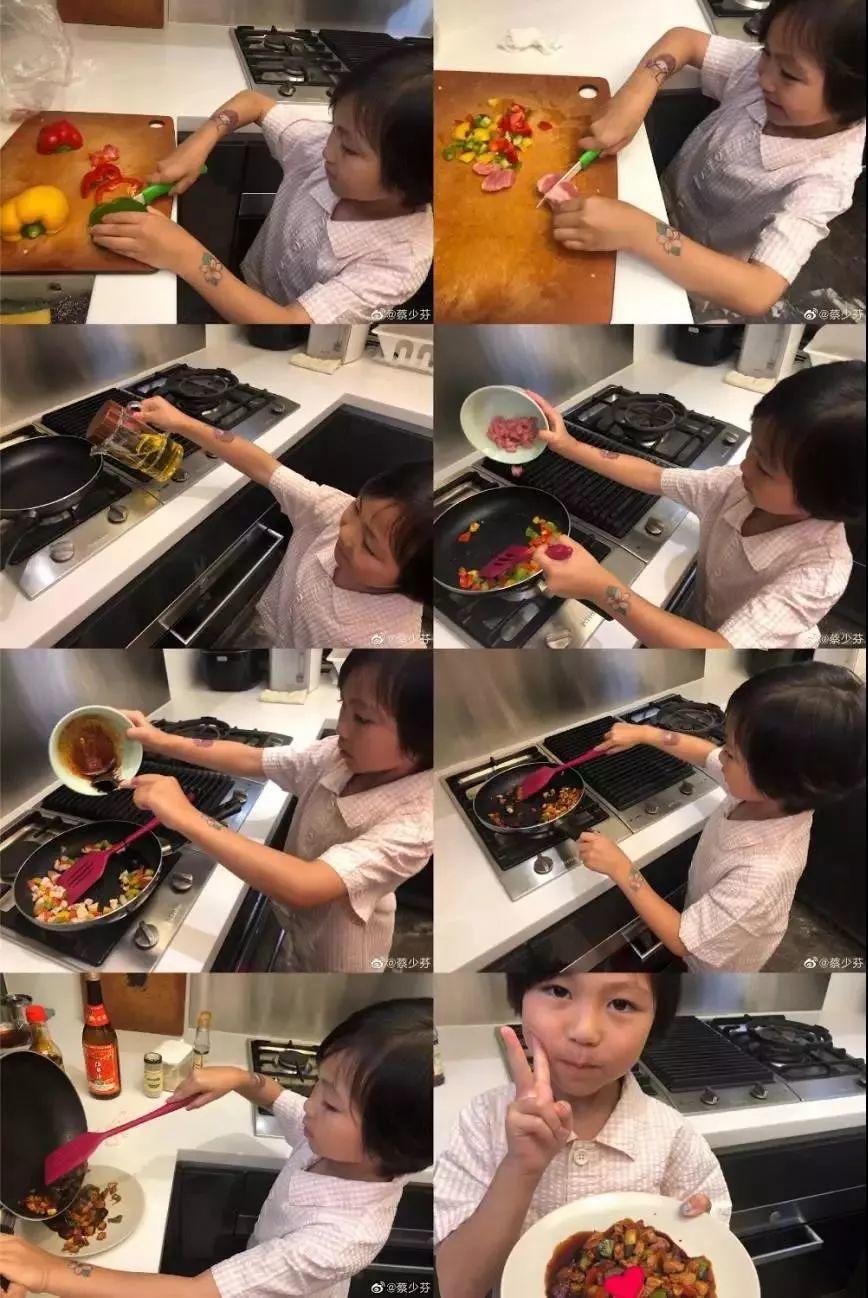 蔡少芬六岁的女儿厨艺惊人:想要什么样的孩子,请先做什么样的父母 蔡少芬六岁的女儿厨艺惊人:想要什么样的孩子,请先做什么样的父母